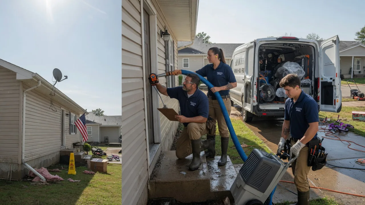 Ceiling Water Damage Restoration in Lockbourne, OH near me